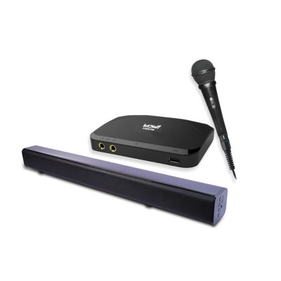 WOW! Fiesta Serenade 10 Compact Wired Videoke with WOW! MyJam Soundbar