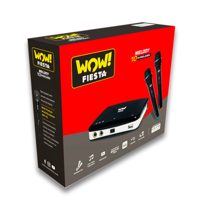 WOW! Fiesta Melody 10 Wireless Videoke with WOW! MyJam Soundbar