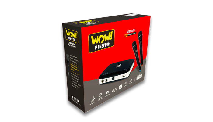 WOW! Fiesta Melody 10 Wireless Videoke with WOW! MyJam Soundbar